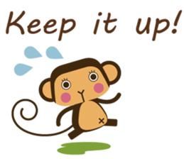 Words of encouragement with SaruSaru sticker #8260729