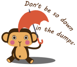 Words of encouragement with SaruSaru sticker #8260732