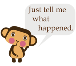 Words of encouragement with SaruSaru sticker #8260733