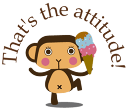 Words of encouragement with SaruSaru sticker #8260734