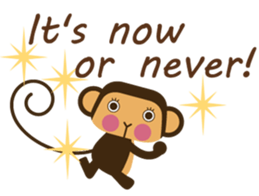 Words of encouragement with SaruSaru sticker #8260736