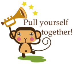 Words of encouragement with SaruSaru sticker #8260737