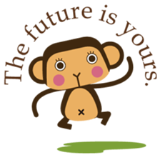 Words of encouragement with SaruSaru sticker #8260743