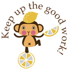 Words of encouragement with SaruSaru sticker #8260744