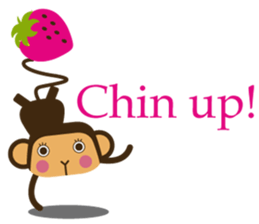 Words of encouragement with SaruSaru sticker #8260745