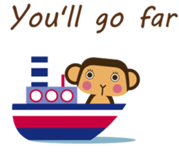 Words of encouragement with SaruSaru sticker #8260750