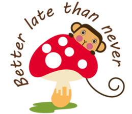 Words of encouragement with SaruSaru sticker #8260751