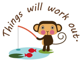 Words of encouragement with SaruSaru sticker #8260757