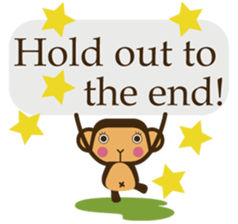 Words of encouragement with SaruSaru sticker #8260761