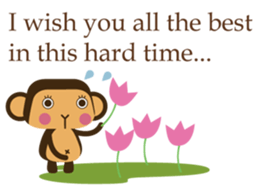 Words of encouragement with SaruSaru sticker #8260763