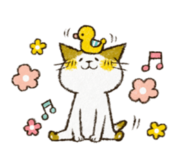 Cute cat 'Cyanpachi'. no.4 sticker #8260855