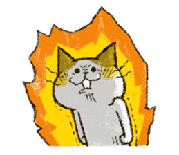 Cute cat 'Cyanpachi'. no.4 sticker #8260860