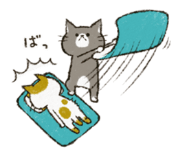 Cute cat 'Cyanpachi'. no.4 sticker #8260880