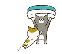 Cute cat 'Cyanpachi'. no.4 sticker #8260881