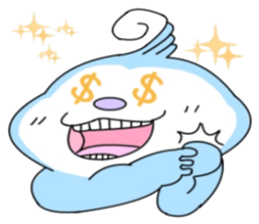 Blue say hi sticker #8263567