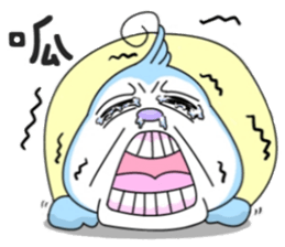 Blue say hi sticker #8263571