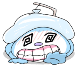 Blue say hi sticker #8263581