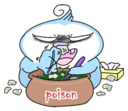 Blue say hi sticker #8263586