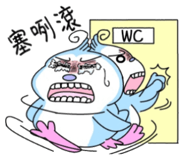 Blue say hi sticker #8263587