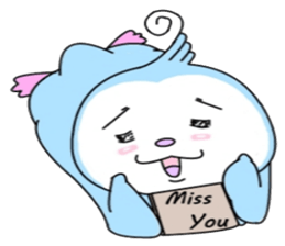 Blue say hi sticker #8263588