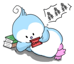 Blue say hi sticker #8263591