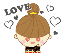 Cute stamp of ke-chan sticker #8263660