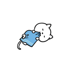 Lot sleep cat sticker #8264206