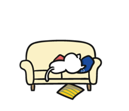 Lot sleep cat sticker #8264209