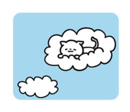 Lot sleep cat sticker #8264211