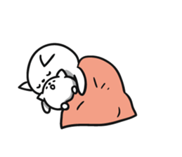 Lot sleep cat sticker #8264213