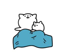 Lot sleep cat sticker #8264214