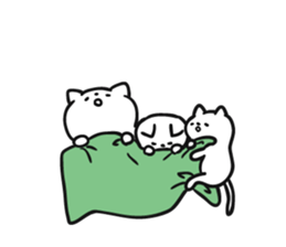 Lot sleep cat sticker #8264216