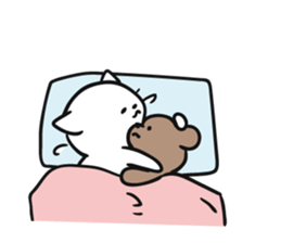 Lot sleep cat sticker #8264218