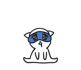 Lot sleep cat sticker #8264223