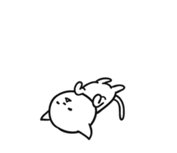 Lot sleep cat sticker #8264232