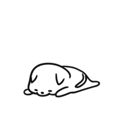 Lot sleep cat sticker #8264233