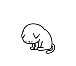 Lot sleep cat sticker #8264234