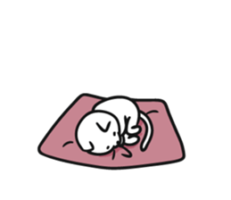 Lot sleep cat sticker #8264235