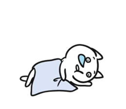 Lot sleep cat sticker #8264237