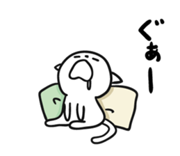 Lot sleep cat sticker #8264242