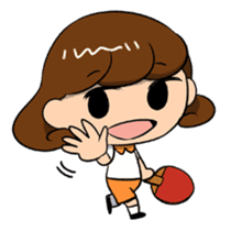 Ping-Pong Club (girl) sticker #8266128