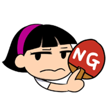 Ping-Pong Club (girl) sticker #8266131