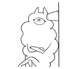 mokomoko alpaca 2 sticker #8266352