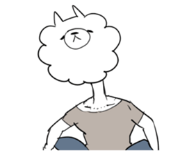 mokomoko alpaca 2 sticker #8266363