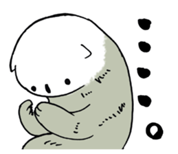 Sea otters & Fish sticker #8266526