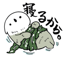 Sea otters & Fish sticker #8266535