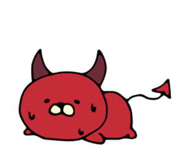 NEKODEVIL is red devil sticker #8266812