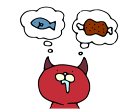 NEKODEVIL is red devil sticker #8266818