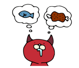 NEKODEVIL is red devil sticker #8266818