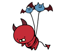 NEKODEVIL is red devil sticker #8266832